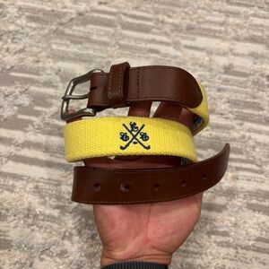 Reel Point Shelter Island Men’s 32 Belt Made In USA Lakewood Country Club Golf